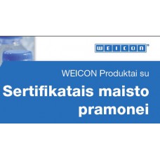 Sertifikuoti WEICON produktai farmacijos ir maisto pramonei